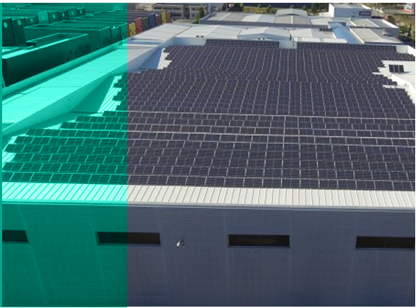 photovoltaic panels on roofs